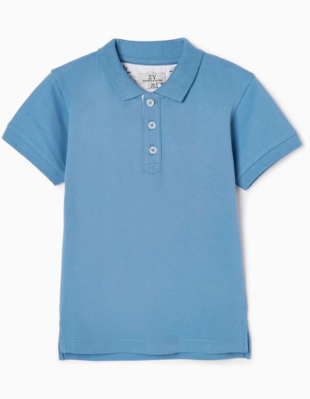 Σιελ κοντομάνικο μπλουζάκι πόλο για αγόρι, Slim Fit, 100% βαμβάκι.