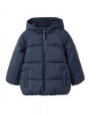 Παιδικό σκούρο μπλε μπουφάν Zippy για αγόρια Σκούρο μπλε παιδικό μπουφάν με κουκούλα και fleece επένδυση