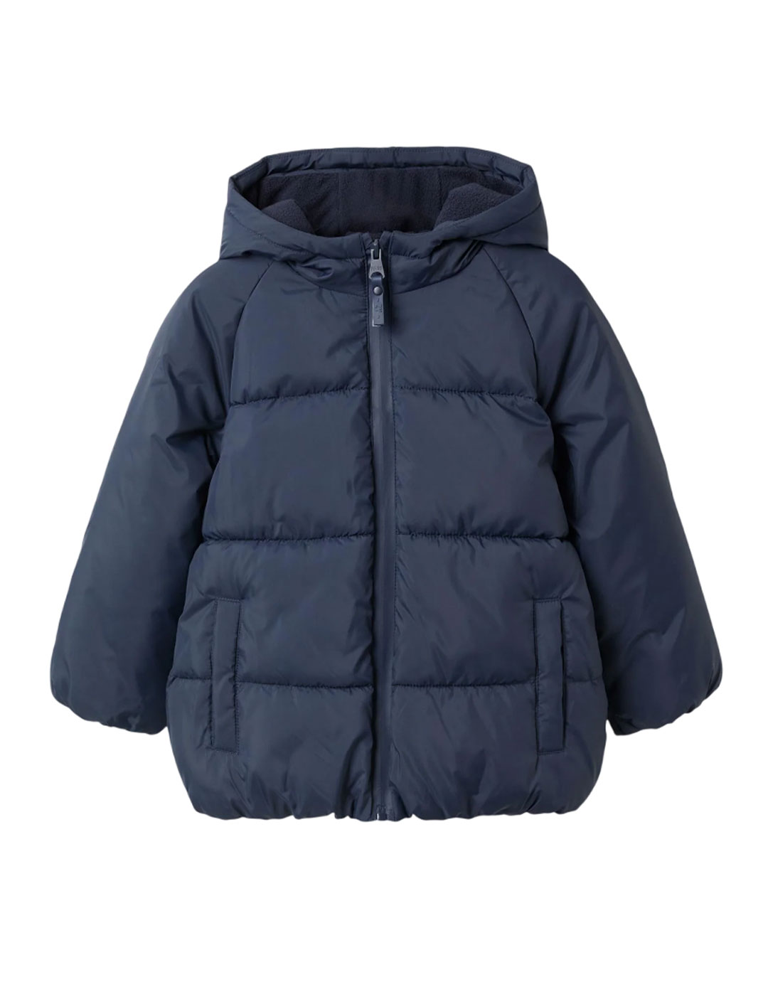 Παιδικό σκούρο μπλε μπουφάν με κουκούλα και fleece επένδυση Zippy.Slim Fit.