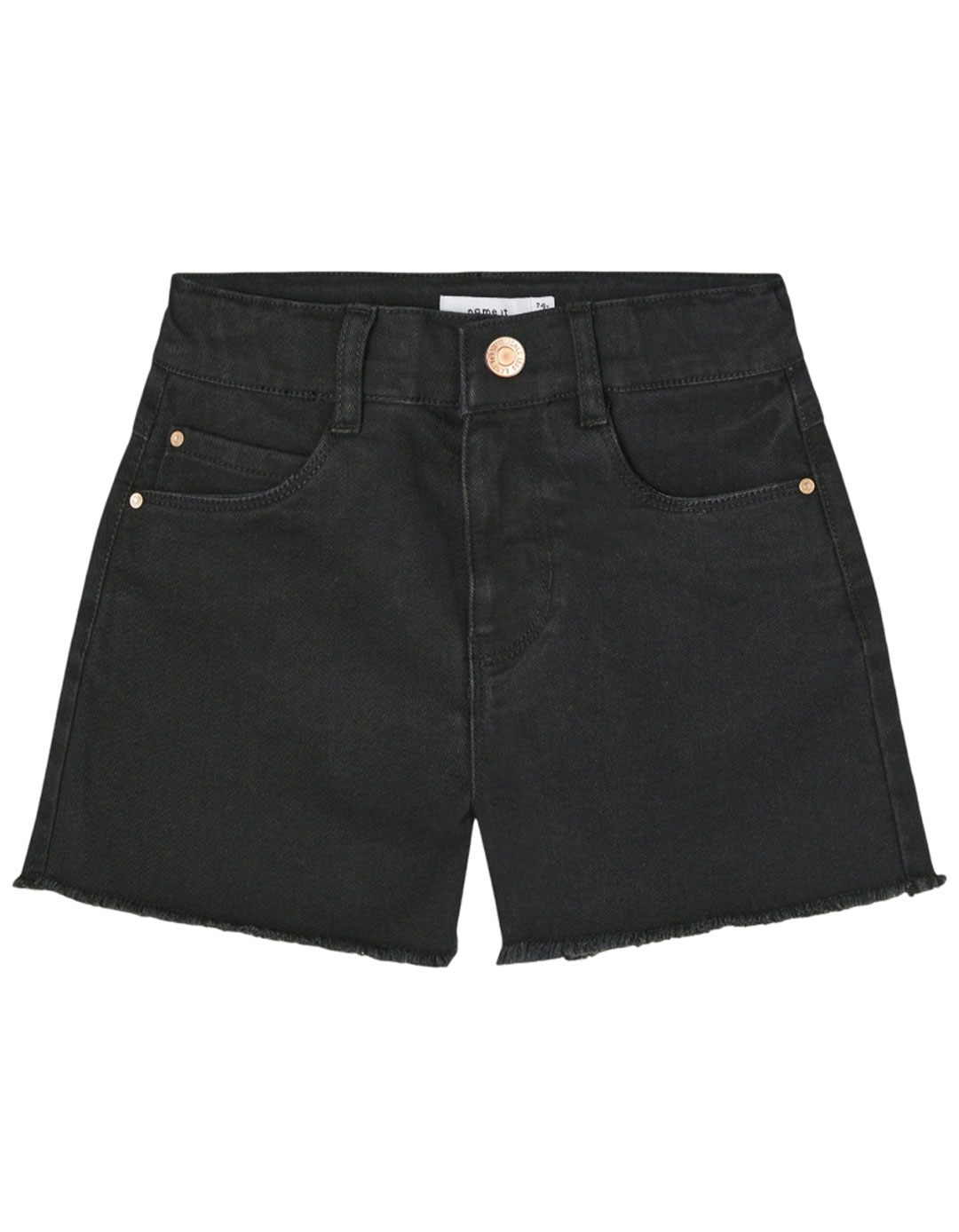 Παιδικό Μαύρο Τζιν Σορτς για Κορίτσι, NAME IT, Regular Fit. Παιδικό Μαύρο Τζιν Σορτς για Κορίτσι, NAME IT, Regular Fit.