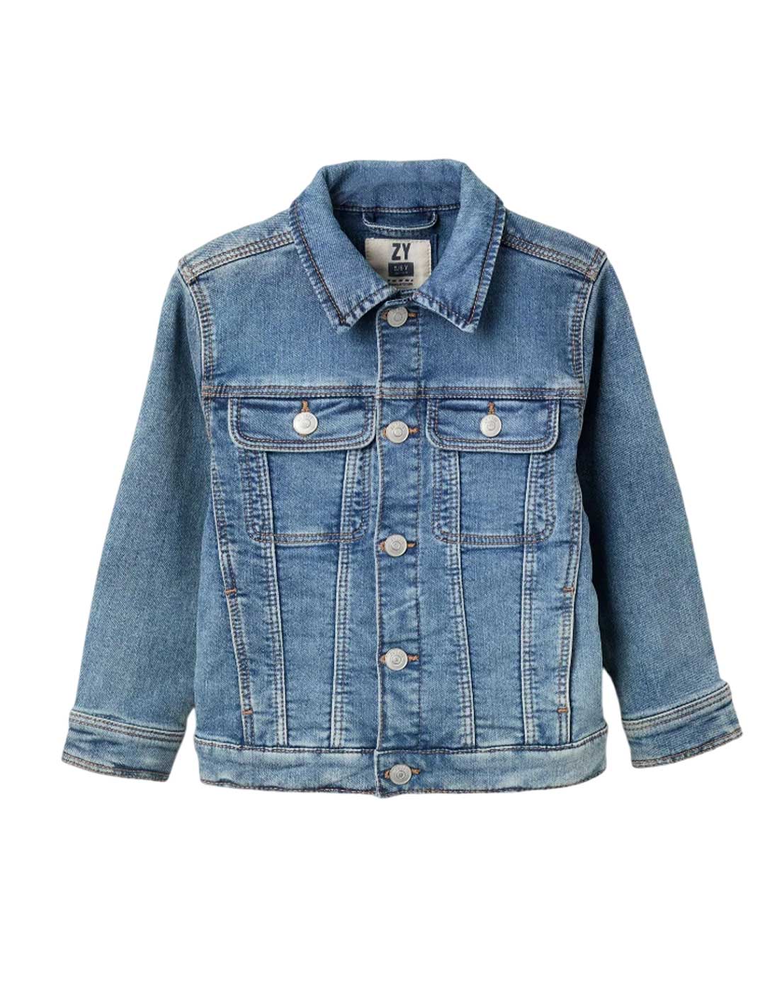 Zippy Παιδικό Τζιν Μπουφάν για Αγόρια 83% Βαμβάκι –Slim Fit.