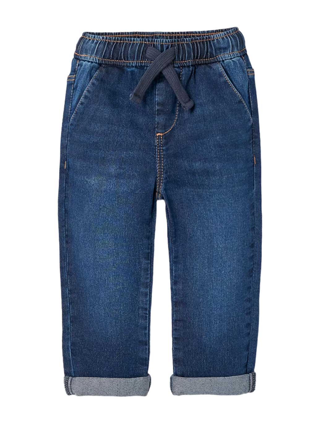 Σκούρο μπλε τζιν παντελόνι για αγοράκια,Slim Fit.