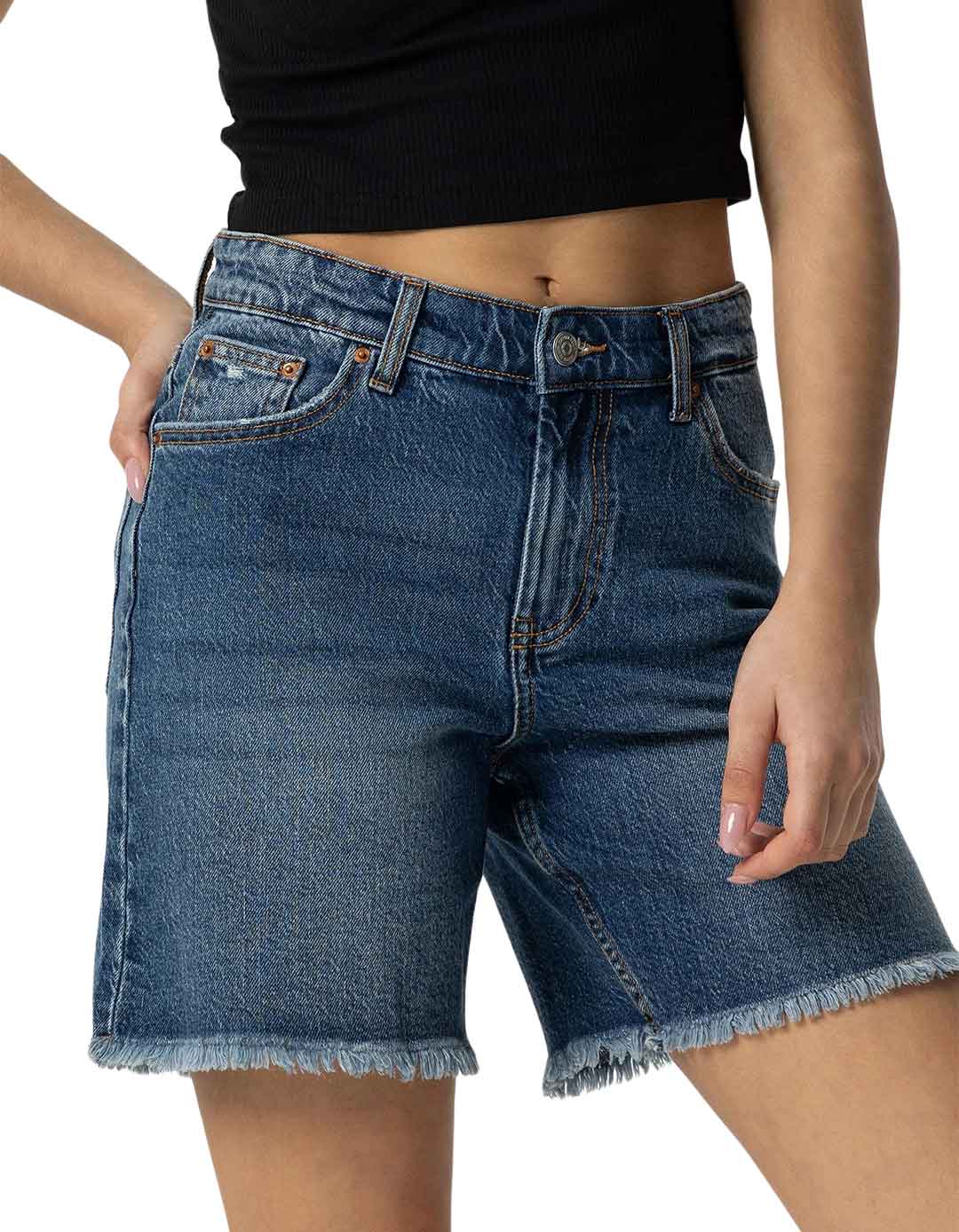 Τζιν σορτς με σκισίματα για κορίτσι, μπλε.Regular Fit. Τζιν σορτς με σκισίματα για κορίτσι, μπλε.Regular Fit.