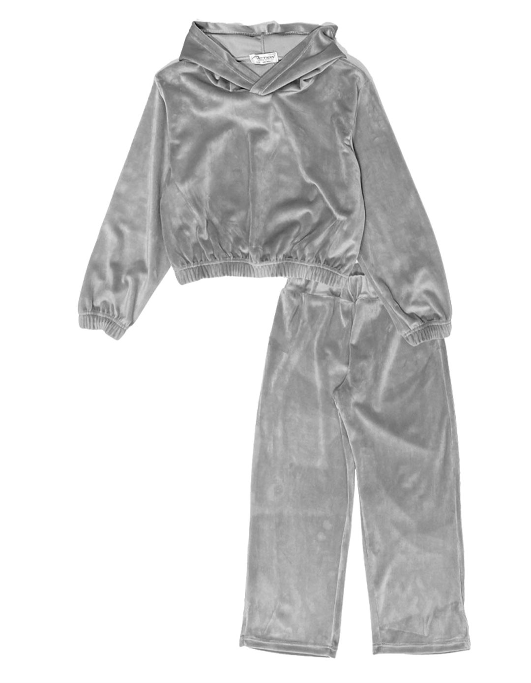 Παιδικό σετ φόρμα για κορίτσι βελούδο, γκρι, Regular Fit, 80% βαμβάκι, 20% πολυεστέρας. Παιδικό σετ φόρμα για κορίτσι βελούδο, γκρι, Regular Fit, 80% βαμβάκι, 20% πολυεστέρας.