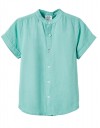 Κοντομάνικο βεραμάν πουκάμισο για αγόρια, από μείγμα βισκόζης, βαμβακιού και λινού. slim fit,  50% βισκόζη, 41% βαμβάκι, 9% λινό.