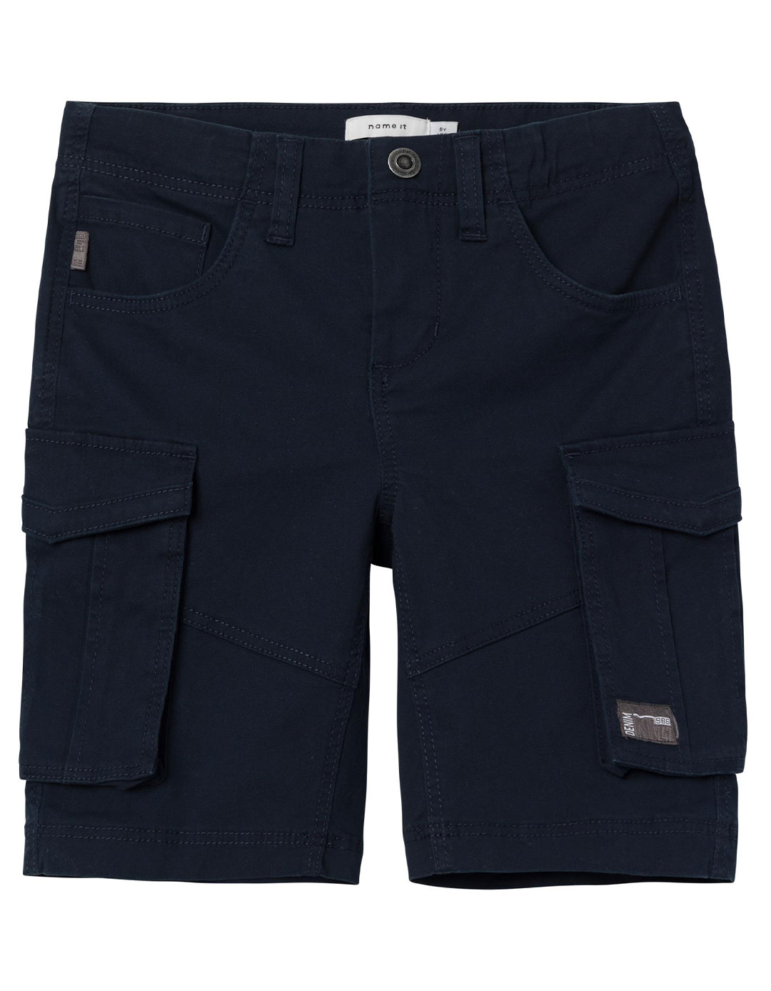 Βερμούδα Cargo μπλε για αγόρι, Regular Fit, 98% βαμβάκι, 2% ελαστάνη.