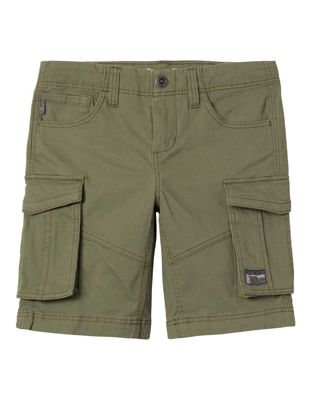 Βερμούδα Cargo χακί για αγόρι, Regular Fit, 98% βαμβάκι, 2% ελαστάνη.
