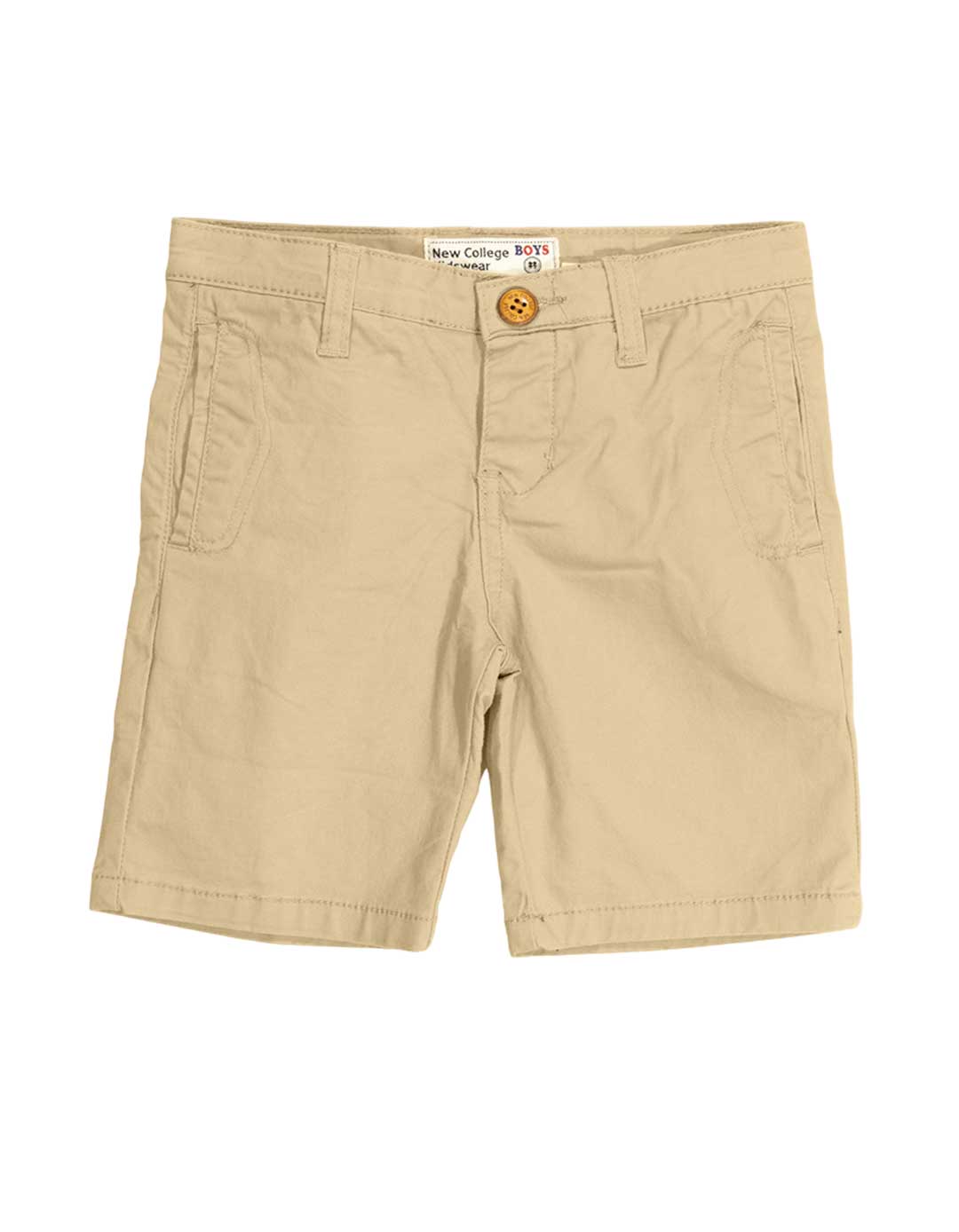 Παιδική βερμούδα για αγόρι, μπεζ, Regular Fit, 98% βαμβάκι-2% ελαστίνη.