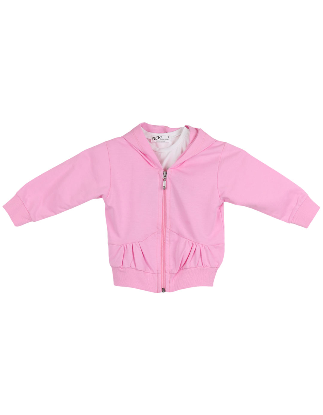 Βρεφική Ανοιξιάτικη Φόρμα Για Κορίτσι Ροζ .Regular Fit,100% βαμβάκι.