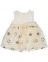 Βρεφικό Φόρεμα Εκρού με Τούλι και Παγιέτες Αστέρια RegularFit.