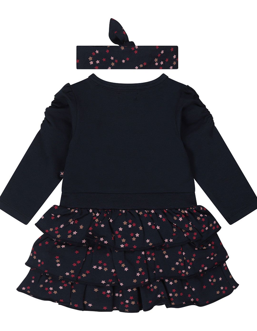 Παιδικό φόρεμα για κορίτσι με κορδέλα, μπλε, Regular Fit, 95% βαμβάκι, 5% ελαστάνη.