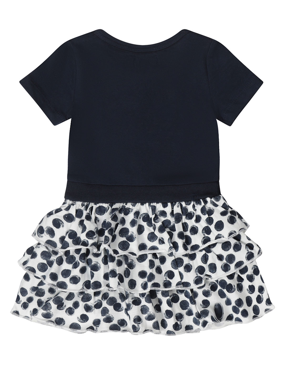 Κοριτσίστικο φόρεμα Dirkje με κορδέλα σκούρο μπλε, Regular Fit, 95% βαμβάκι, 5% ελαστάνη.