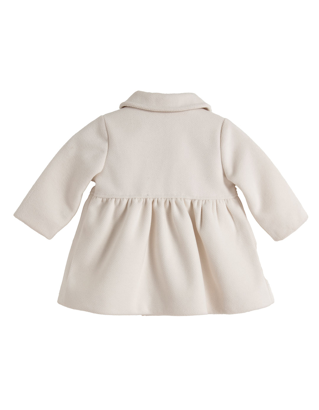 Βρεφικό παλτό Babylonfashion εκρού για κορίτσι