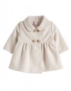 Βρεφικό παλτό Babylonfashion εκρού για κορίτσι