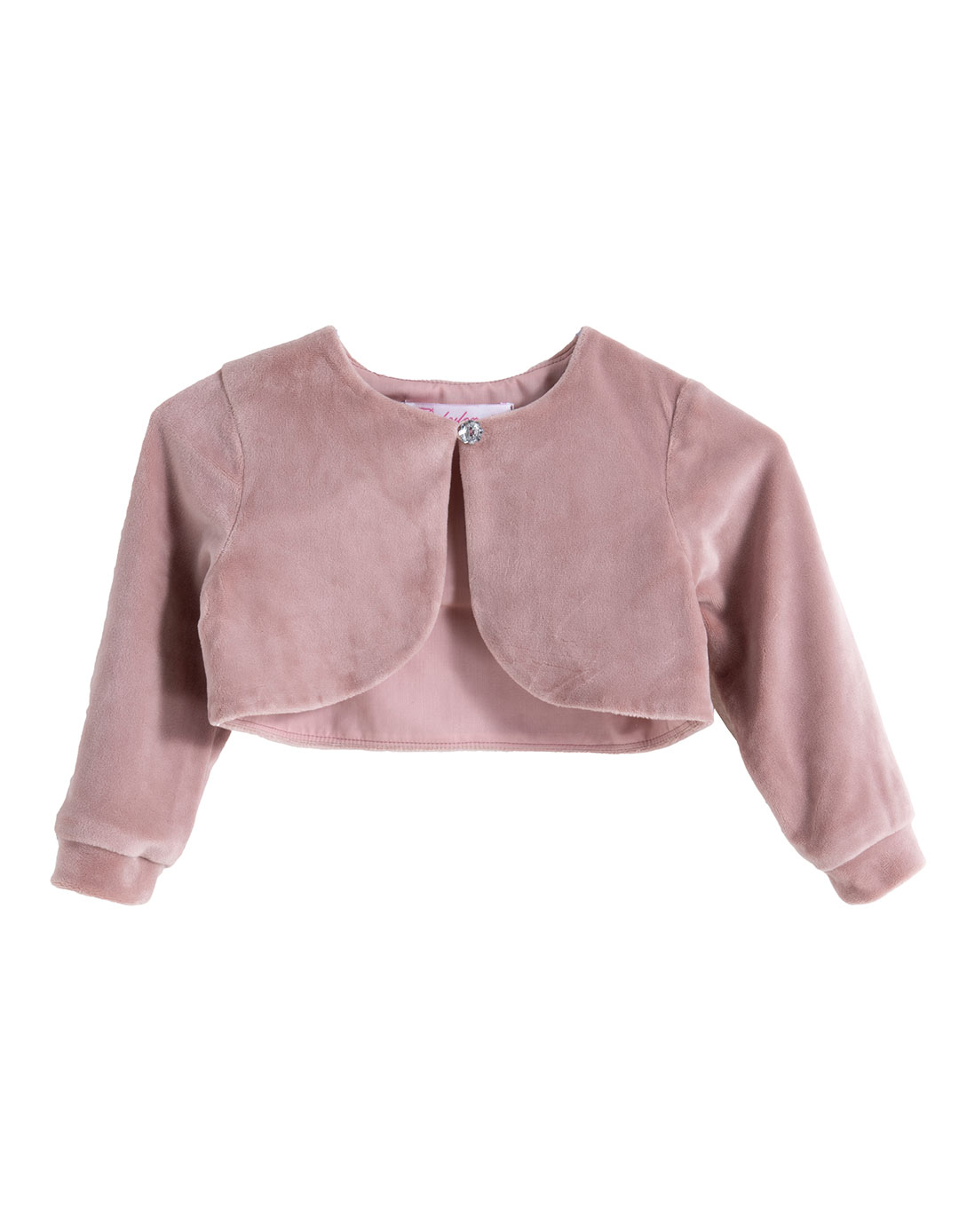 Βρεφικό σετ φόρεμα με μπολερό Babylonfashion σομόν