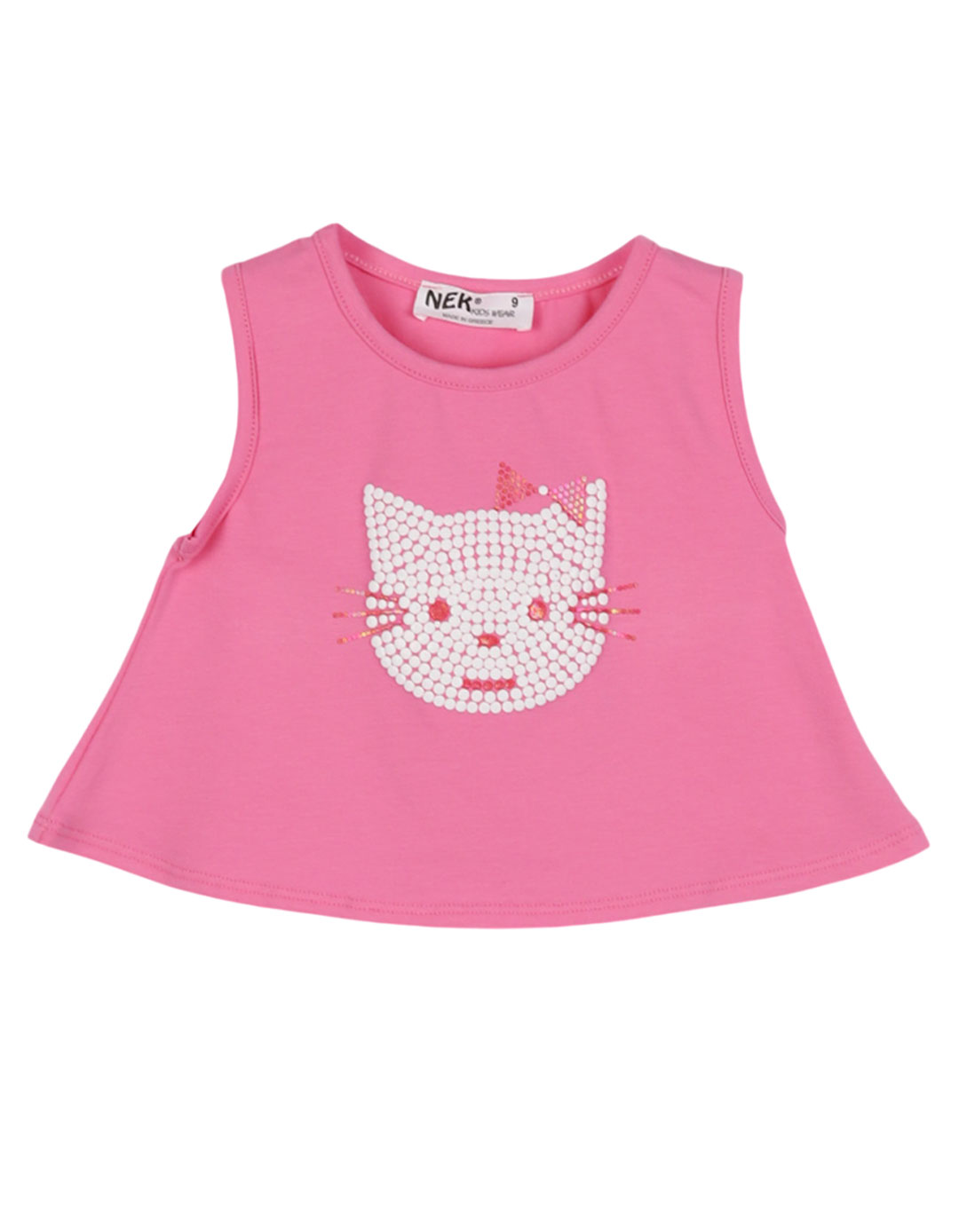 Καλοκαιρινό βρεφικό σετ για κορίτσια από τη NEK Kids Wear,ροζ.Regular Fit,100% βαμβάκι .