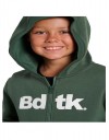 Παιδική ζακέτα φούτερ Bodytalk με κουκούλα για αγόρι, πράσινο, Regular Fit, 70% βαμβάκι, 30% πολυεστέρας.