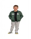 Παιδική ζακέτα φούτερ Bodytalk με κουκούλα για αγόρι, πράσινο, Regular Fit, 70% βαμβάκι, 30% πολυεστέρας.