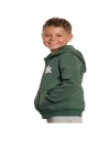 Παιδική ζακέτα φούτερ Bodytalk με κουκούλα για αγόρι, πράσινο, Regular Fit, 70% βαμβάκι, 30% πολυεστέρας.