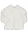 Πλεκτή λευκή παιδική ζακέτα για κορίτσι από τη Birba