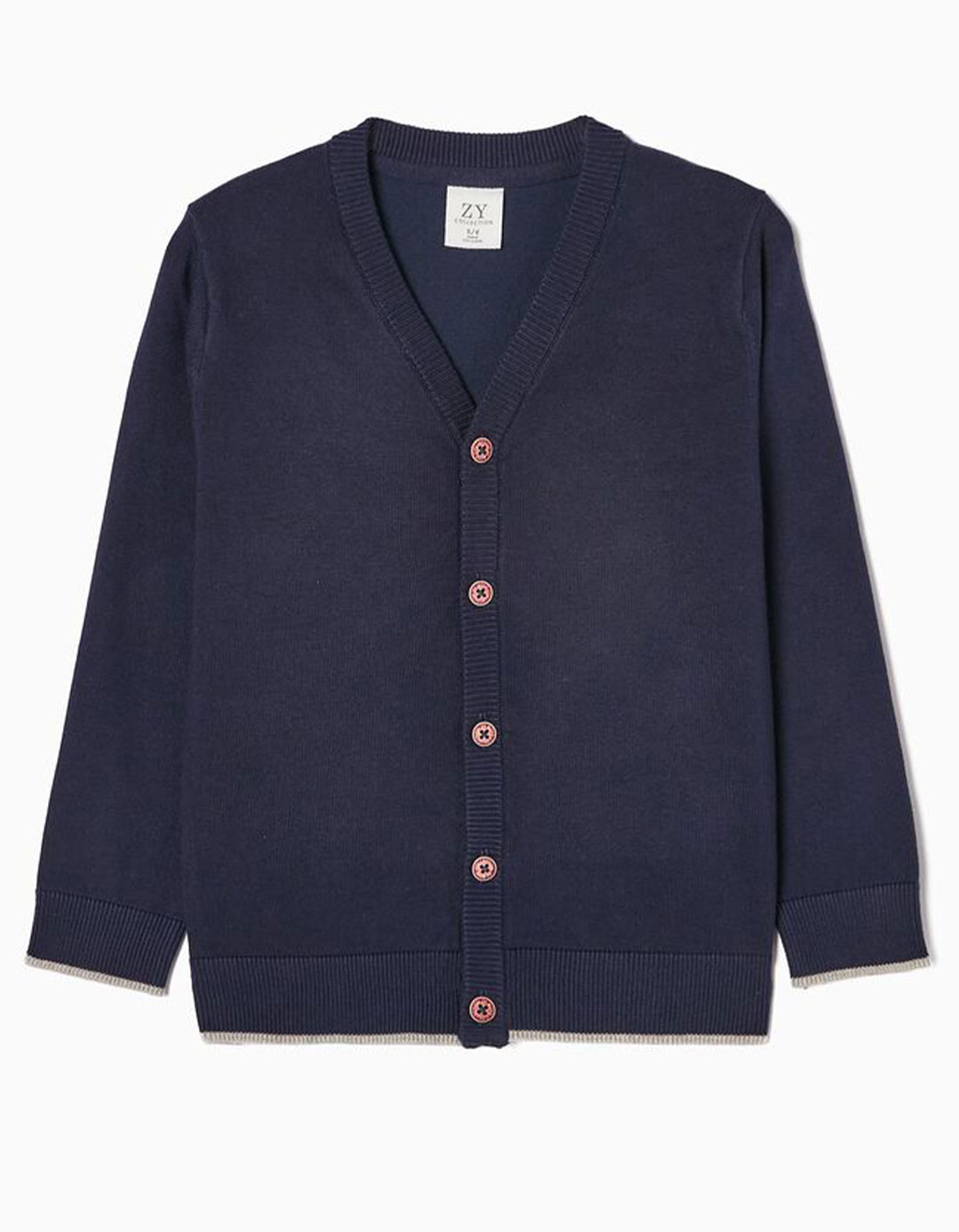 Πλεκτή ζακέτα για αγόρι μπλε, Slim Fit, 70% βαμβάκι, 30% πολυαδιμική. Πλεκτή ζακέτα για αγόρι μπλε, Slim Fit, 70% βαμβάκι, 30% πολυαδιμική.