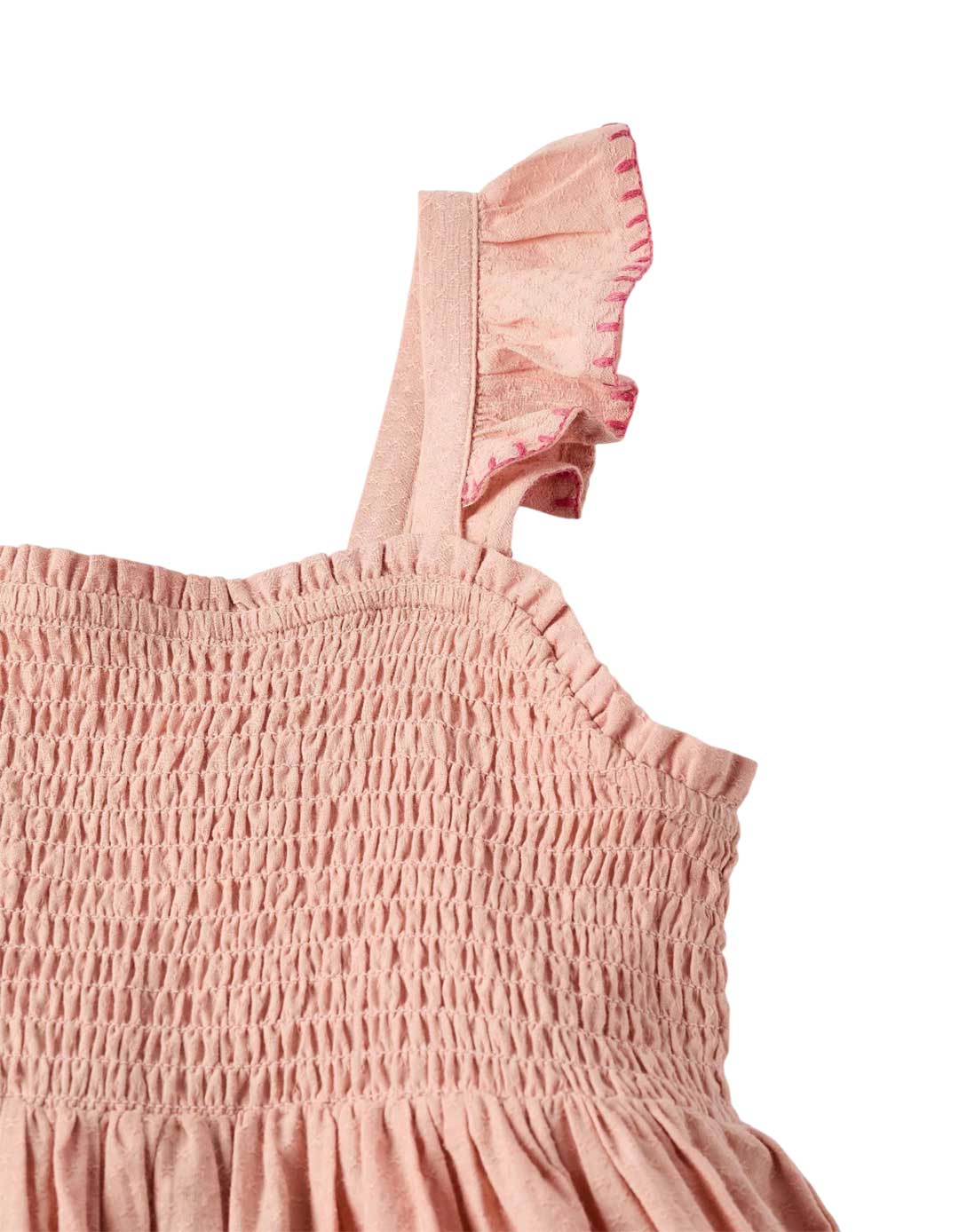 Παιδικό σομόν Φόρεμα Με Κέντημα Zippy,100% βαμβάκι.Slim Fit. Παιδικό σομόν Φόρεμα Με Κέντημα Zippy,100% βαμβάκι.Slim Fit.