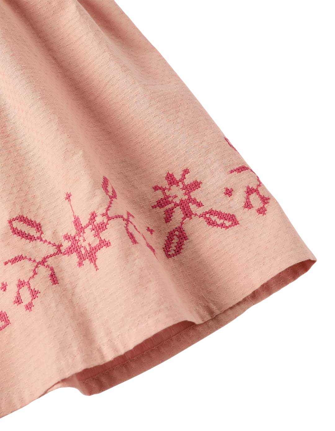 Παιδικό σομόν Φόρεμα Με Κέντημα Zippy,100% βαμβάκι.Slim Fit. Παιδικό σομόν Φόρεμα Με Κέντημα Zippy,100% βαμβάκι.Slim Fit.